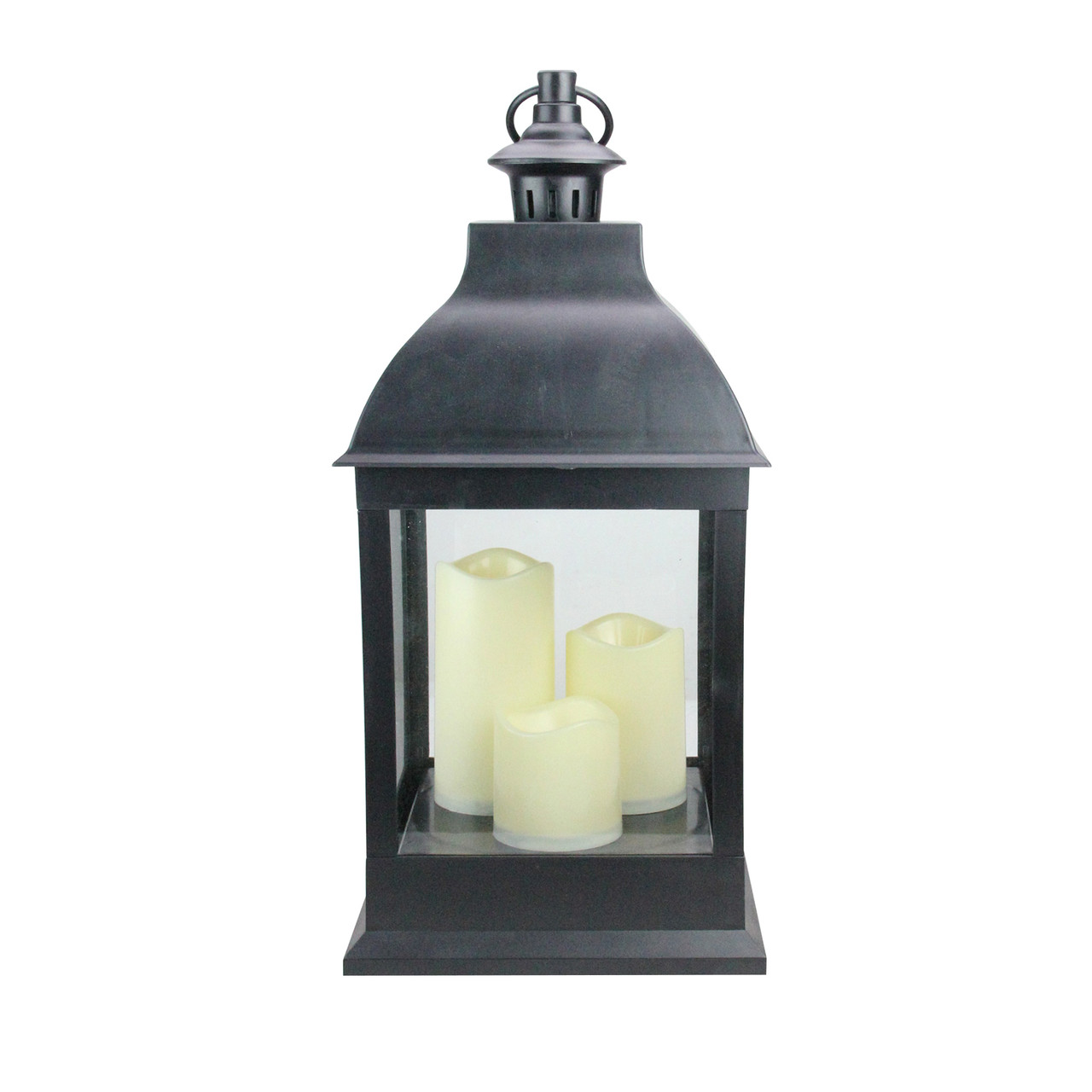 20 inch black candle lantern