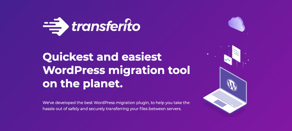 Plugin de migração para WordPress Transferito
