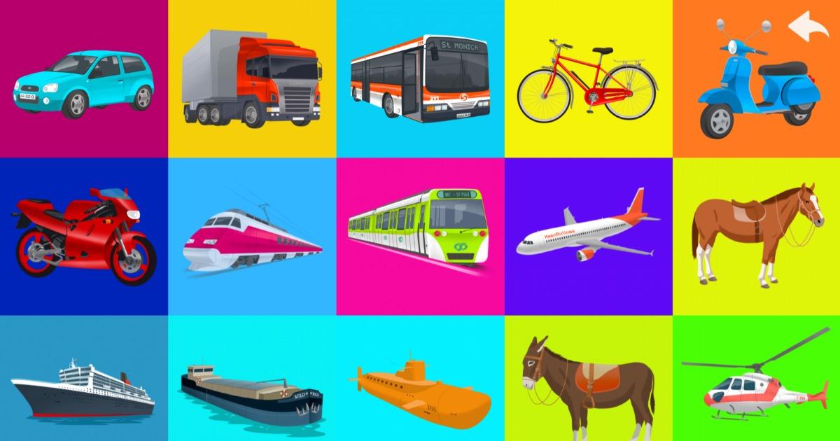 Meios de Transporte - Kids - Toda Matéria