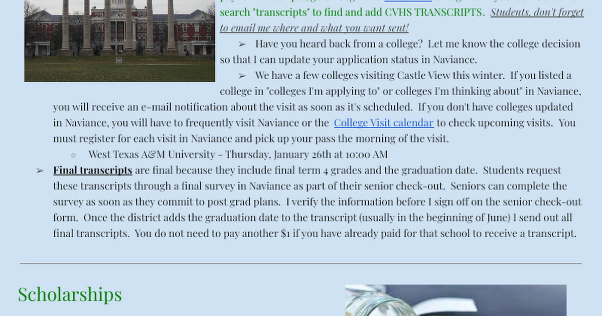 Post Grad Newsletter January 19th