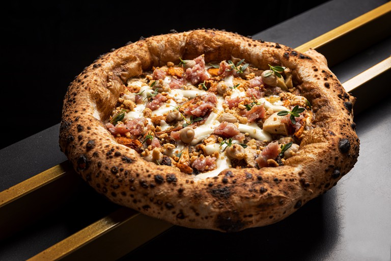 Una pizza napolitana en Seu Pizza Illuminati