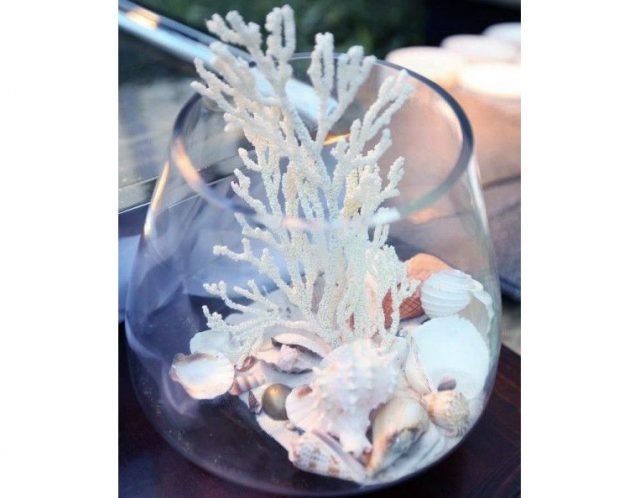 Ocean Theme Centerpieces Beach Wedding