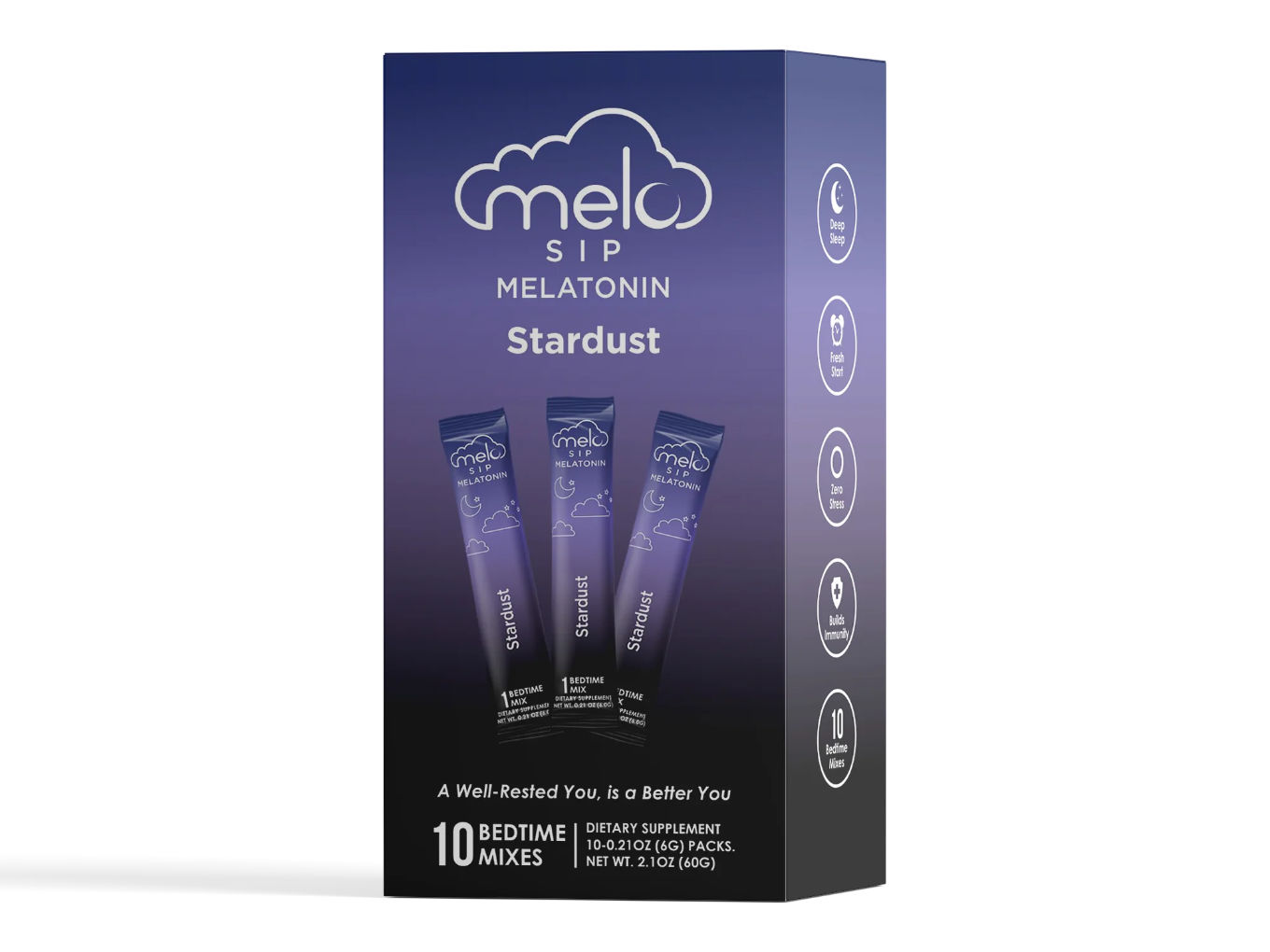 A package of MELO Sip in Stardust flavor