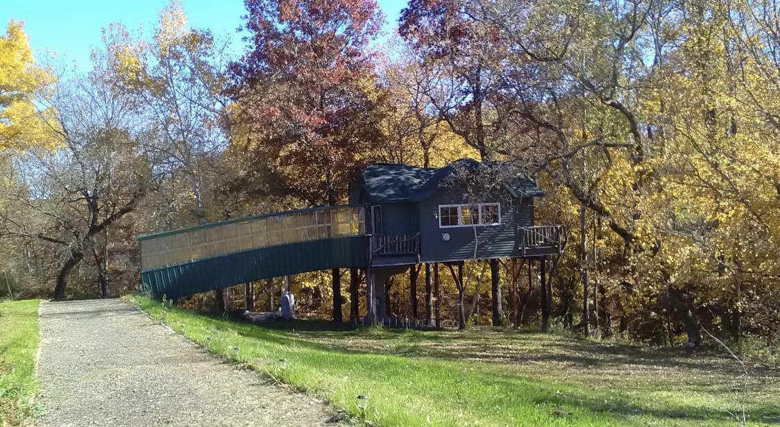 Peaceful Valley Haven Tree House Rental – Secluded Wisconsin Treehouse Ideal for Nature Lovers