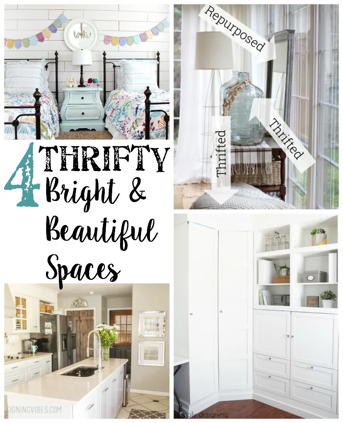 4 Thrifty bright and beautiful spaces