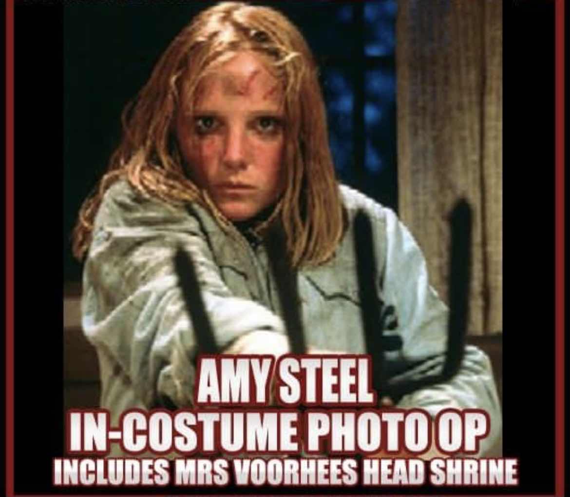 Get A Photo With Friday The 13th Part 2 Actress Amy Steel And Mrs. Voorhees’ Shrine!