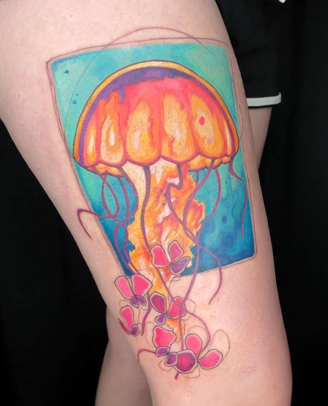 Pastel Jellyfish Tattoos