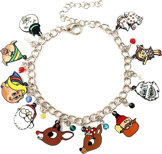holiday movie characters charm bracelet