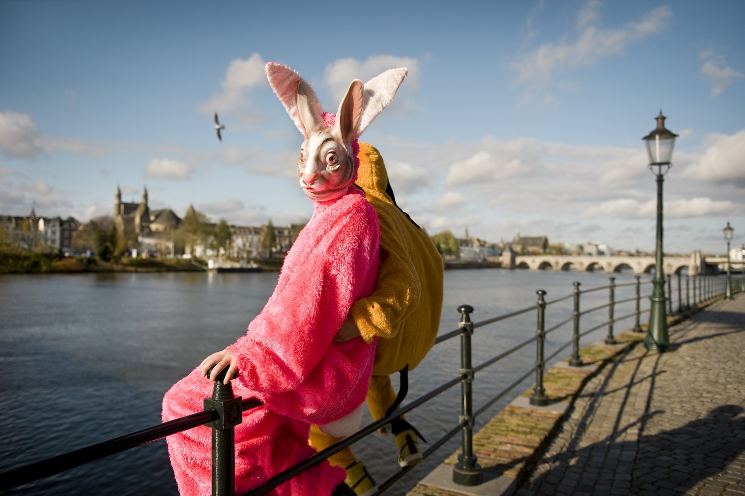 Con estos personajes te puedes encontrar en las calles de Maastrich durante el Carnaval ©Hugo Thomassen