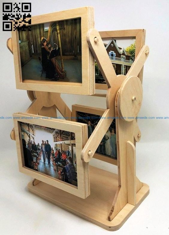 Porta-Retratos em madeira 