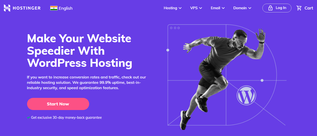 hostinger wordpress hosting india