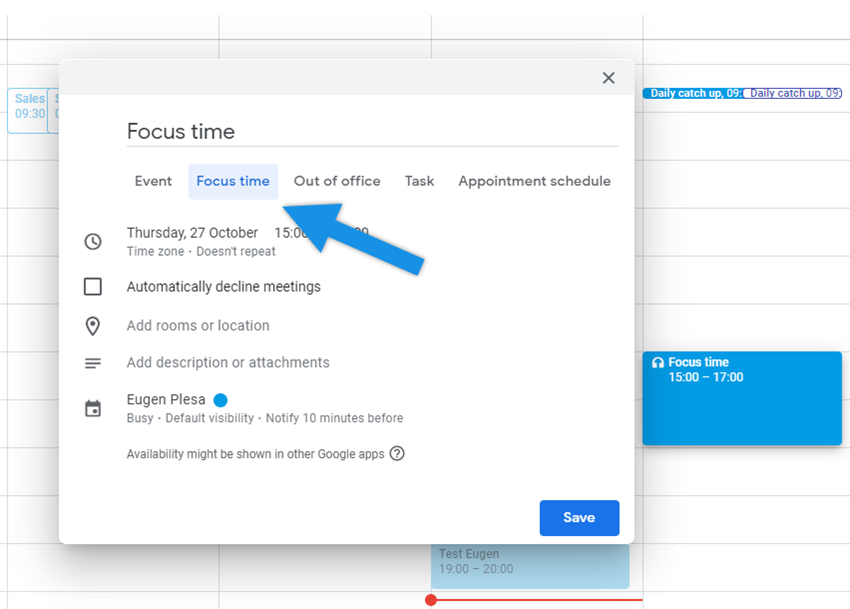 How to Add and Use Focus Time in Google Calendar | Workspace Tips