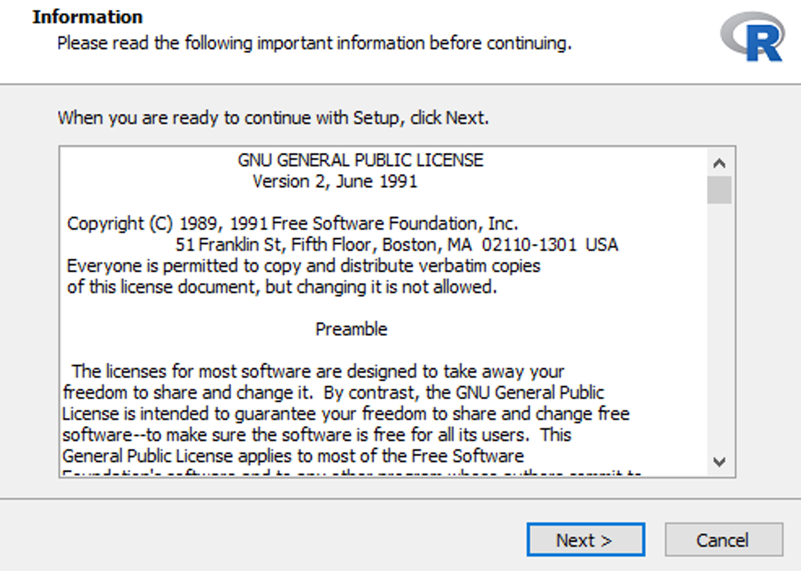 R GNU General Public License. Source: uedufy.com
