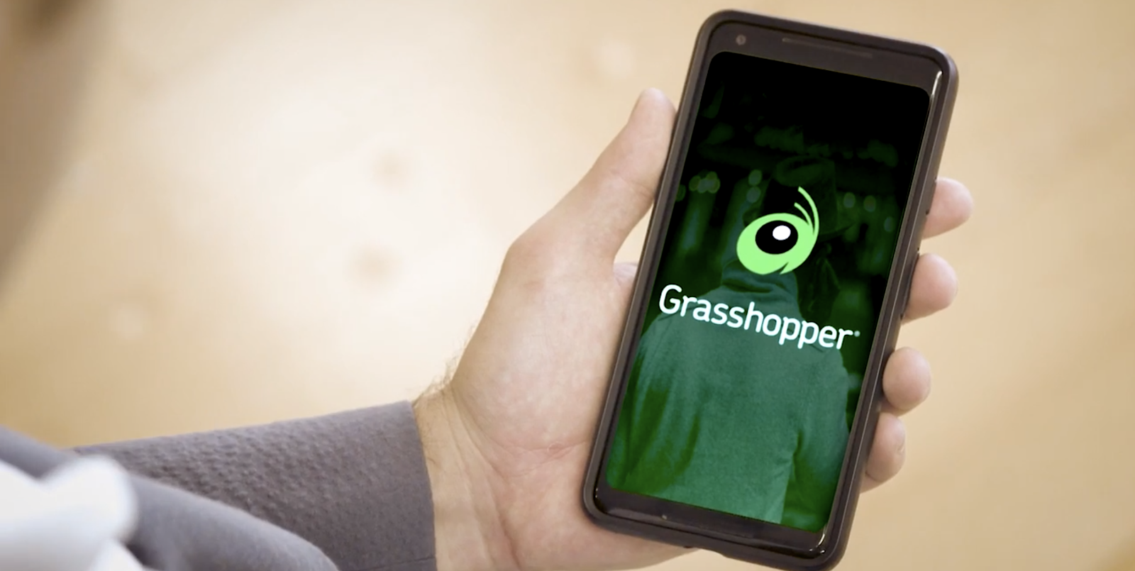 Example of Grasshopper 800 number on phone