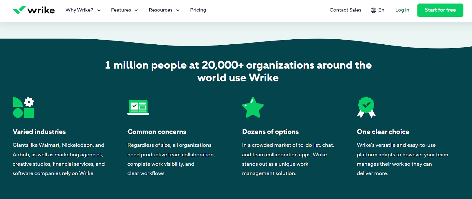 Wrike is appropriate for marketing, operations, creative, and substantial to medium-sized IT teams.