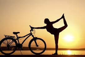 yoga pose for bicycle