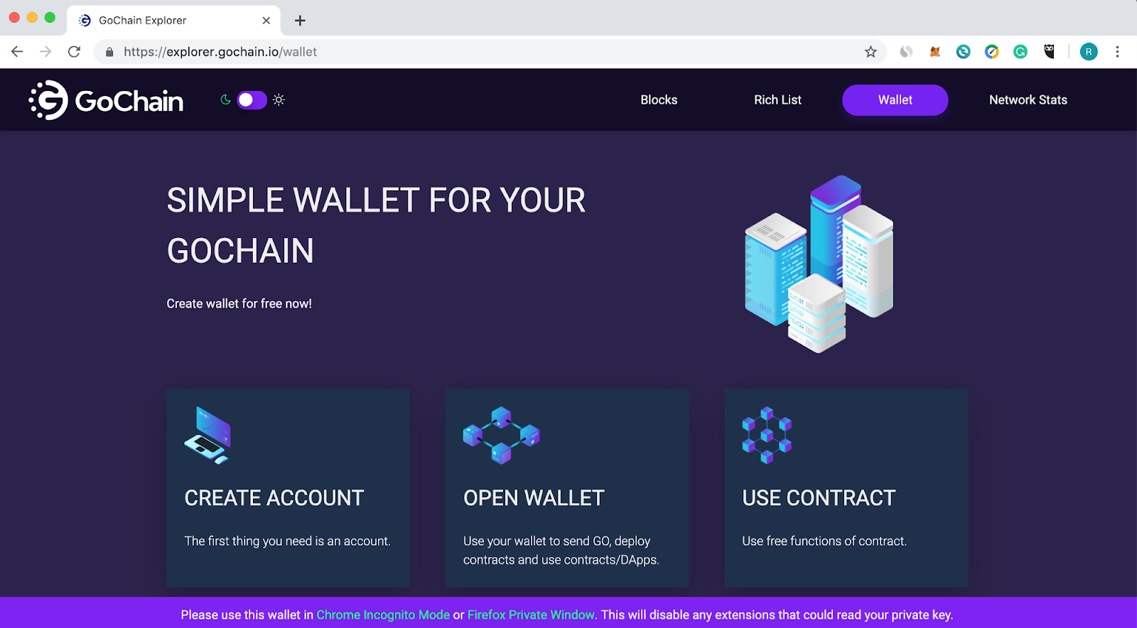 How to Create a GoChain Wallet.