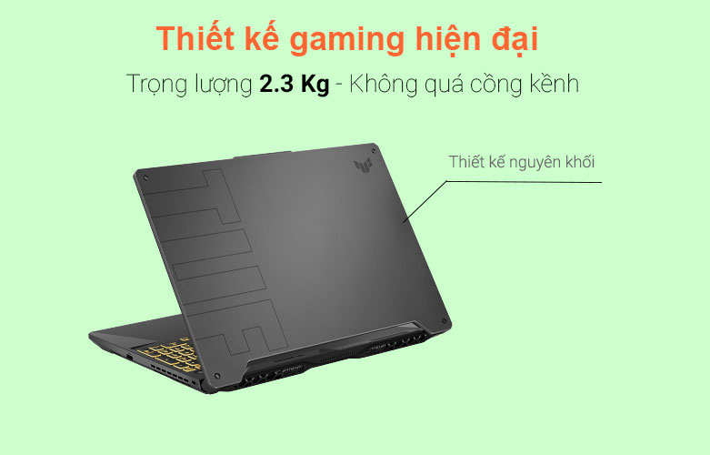 Máy tính xách tay/ Laptop Asus TUF Gaming FX506HCB-HN139T (i5-11400H) (Xám) | Thiết kế gaming hiện đại