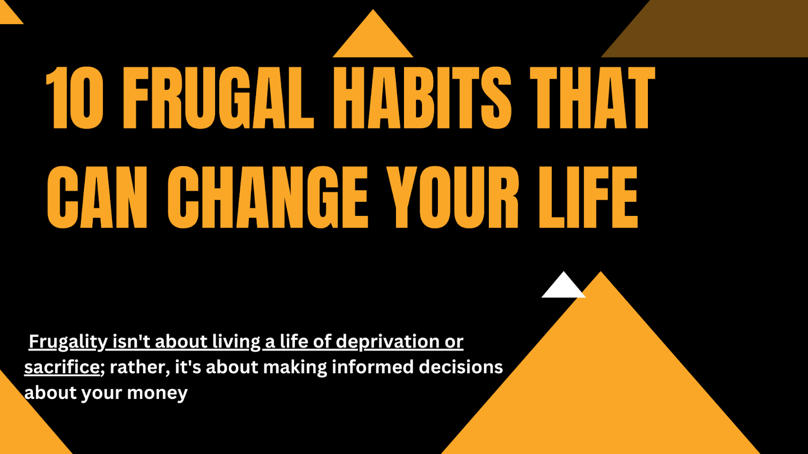  Frugal Habits That Can Change Your Life