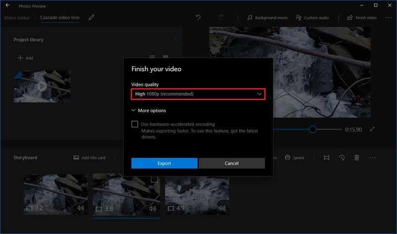 how to trim videos on Windows 10