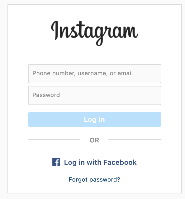 Login with phone number or facebook
