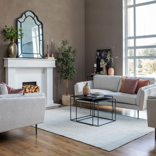 Helsinki Cream Sofa from EZ Living Furniture.