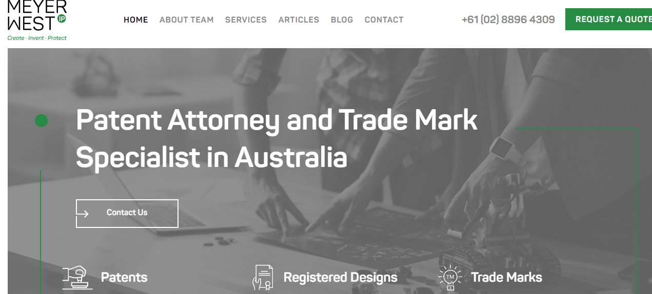 Meyer West IP - Patent & Trademark Attorney Sydney