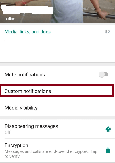 Mute Individual WhatsApp Calls