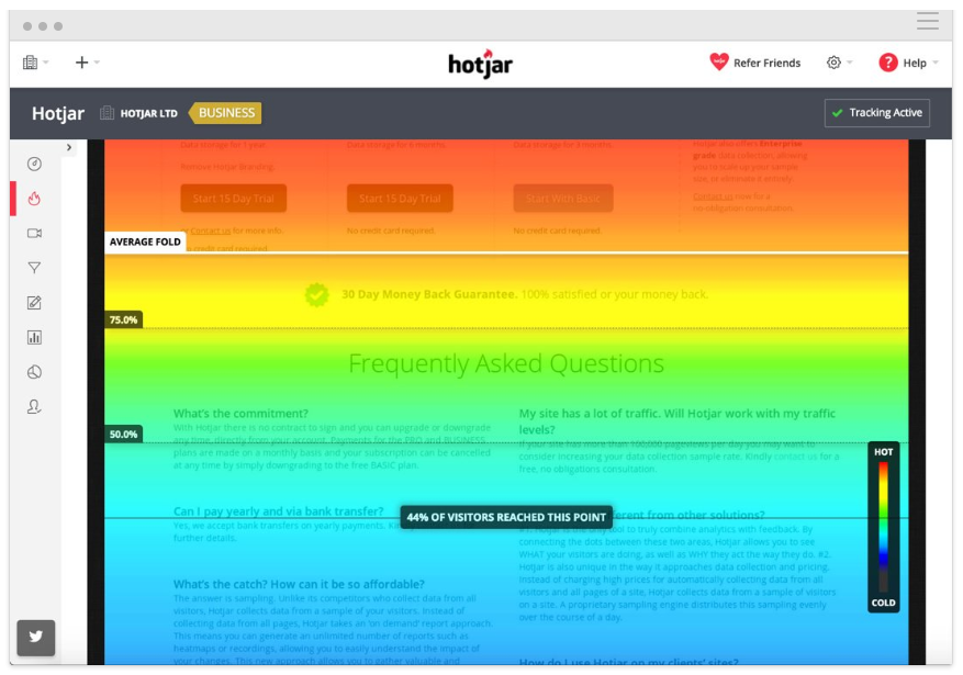 Hotjar features