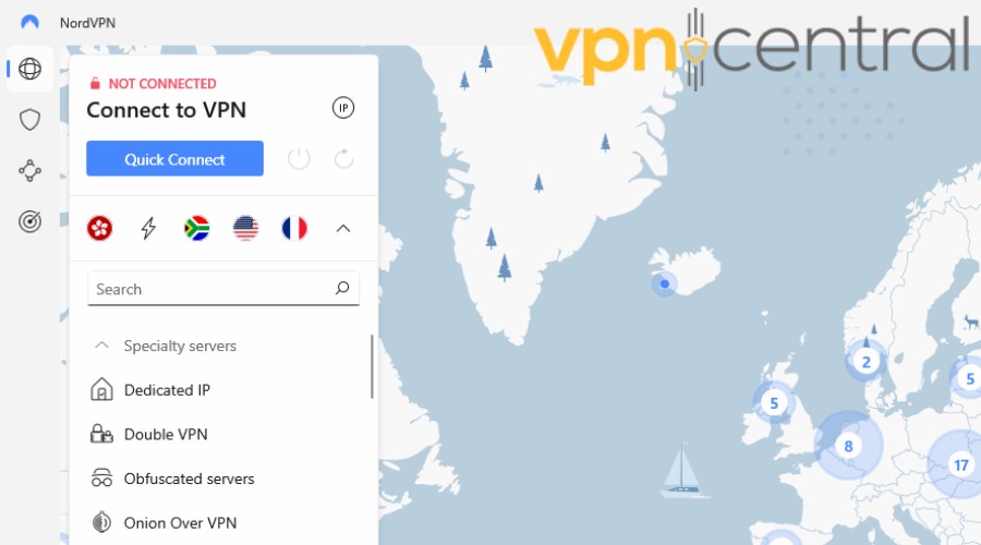 nordvpn quick connect