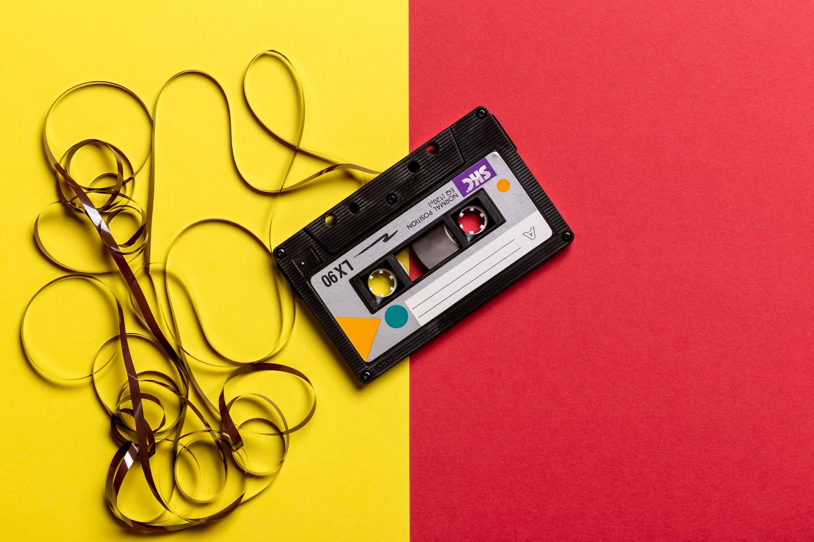 old fashioned music tape