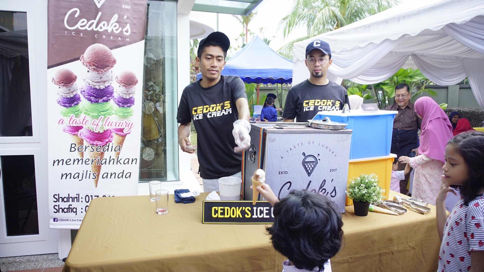 cedok’s ice cream tempahan untuk kenduri
