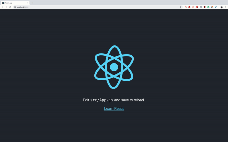 React App Screen