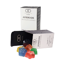 CBD Gummy Packaging with cream color