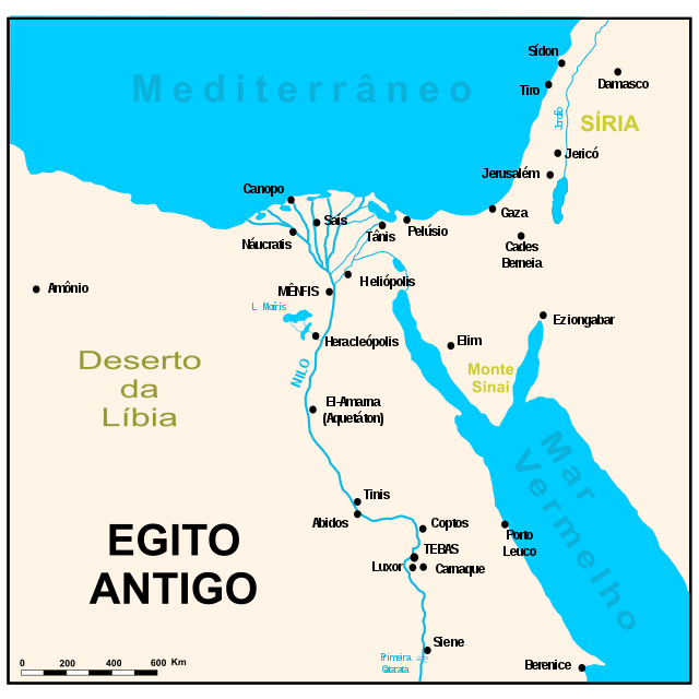 Mapa do egito antigo resumo